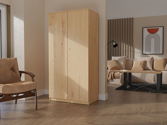 Úzká šatní skříň dub artisan