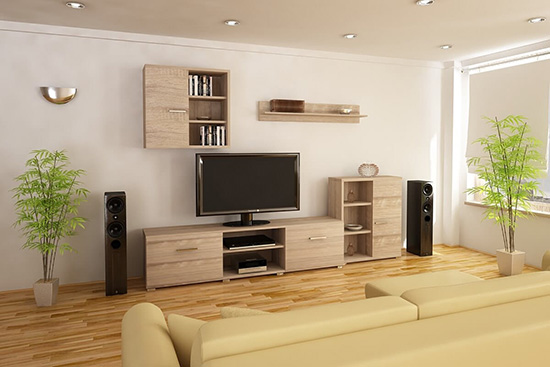 Malá obývací stěna