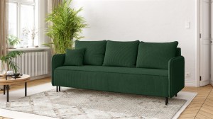 Pohovka AMORI - tmavězelená - manšestr - LINCOLN 39