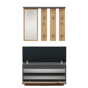 GARDEROBA PARMA ANTRACYT/ARTISAN (3/5)