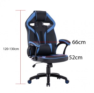 Kancelářské herní křeslo DRIFT Modré (8/8)