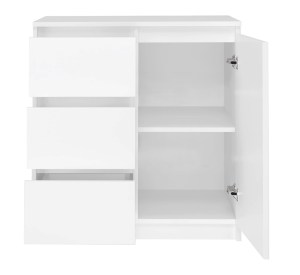 Komoda MALAGA 1D3S Bílá (3/4)