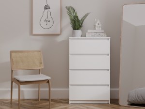 Ilustrační foto - Komoda MALWA M4 60 bílá (8/8)
