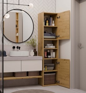 Ilustrační foto - Koupelnová skříňka S40 Dub artisan (7/9)