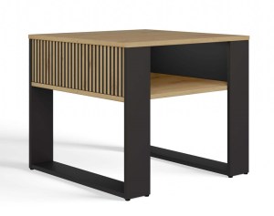 Konferenční stolek MODERN 2P MINI SLIM dub artisan + černý