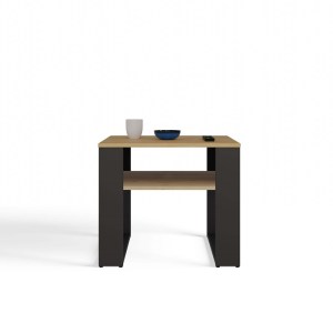 Konferenční stolek MODERN 2P MINI SLIM dub artisan + černý (2/4)