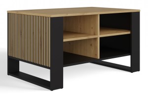 Konferenční stolek MODERN 4P SLIM dub artisan + černá