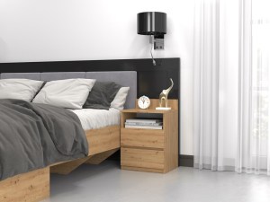 Noční stolek MALWA M1 Dub artisan (4/6)