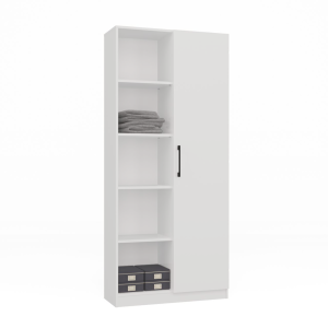 REGAŁ 80CM DRZWI BIEL KOMPLET (2/6)