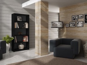 Ilustrační foto - Regál Onyx R80 černý (4/4)