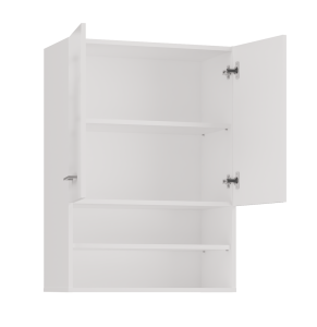 Skříňka nad pračku POLA MINI DK Bílý lesk (2/7)