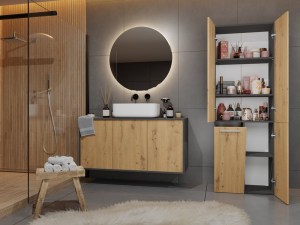 Słupek łazienkowy Nel 1K/DD ANTRACYT ARTISAN (5/8)