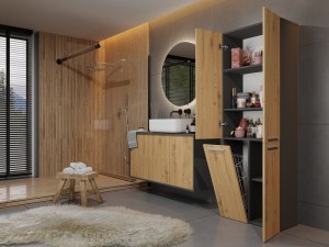 Słupek łazienkowy Nel 1K/DD ANTRACYT ARTISAN (7/8)