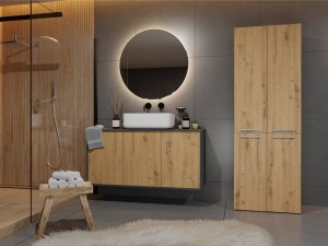 Słupek łazienkowy Nel 1K/DD ANTRACYT ARTISAN (8/8)