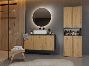 Słupek łazienkowy Nel 2K/DK ANTRACYT ARTISAN (4/7)