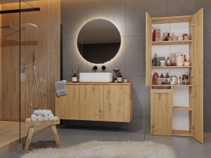 SŁUPEK ŁAZIENKOWY NEL ART 1 KOSZ DRZWI DŁUGIE KPL (6/7)