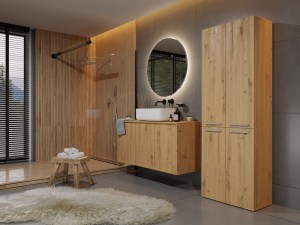 SŁUPEK ŁAZIENKOWY NEL ART 1 KOSZ DRZWI DŁUGIE KPL (7/7)