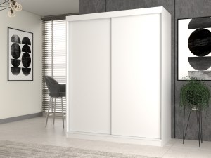 Ilustrační foto - Šatní skříň IGA 160 bílá (3/5)