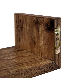 3 U-förmige Wandregale Holzoptik (6/7)