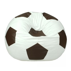 Dětský taburet MÍČ - bílá + čokoláda