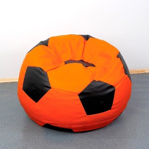 Dětský taburet MÍČ - oranžová + černá