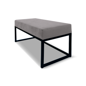 Lavička EMLI 80 cm v loftovém stylu - šedá - ITAKA 51