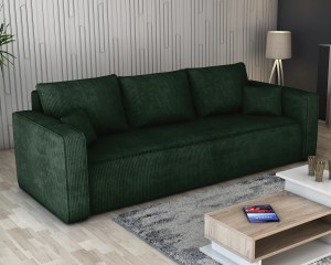 Pohovka FIRE - tmavězelená - manšestr - LINCOLN 39