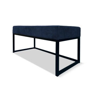 Lavička KAYA - tmavěmodrá - manšestr - LINCOLN 77