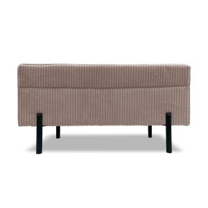 Taburet LANA s úložným prostorem - hnědý - manšestr - LINCOLN 17