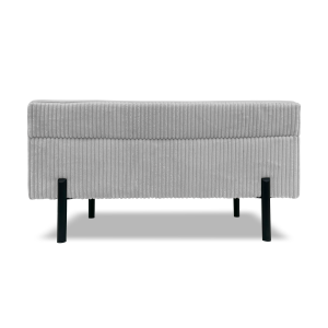 Taburet LANA s úložným prostorem - šedý - manšestr - LINCOLN 86