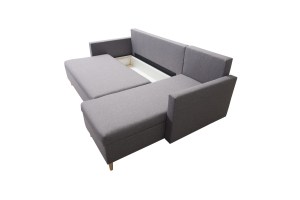 Ilustrační foto - Rohová rozkládací sedačka SCANDIK - SAWANA - úložný prostor (7/17)