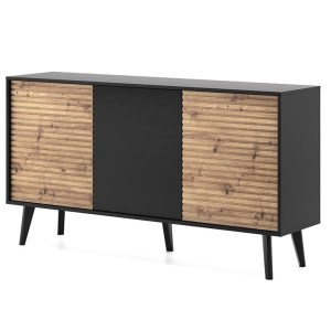 Komoda WILLOW K154 - dub artisan + černá