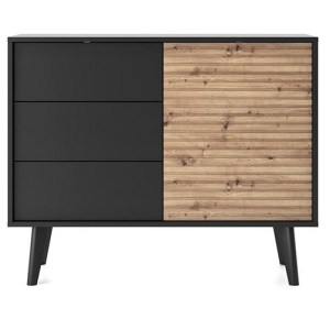 Komoda WILLOW KSZ104 - dub artisan + černá (2/7)