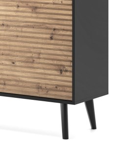 Ilustrační foto - Obývací sestava WILLOW - dub artisan + černá - detail (6/7)