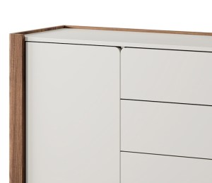 Ilustrační foto - Obývací sestava WRAP - ořech + kašmír - detail (7/7)