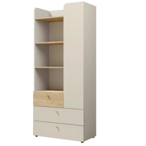 Regál YUKI 80 1D3S3P - béžová (3/6)