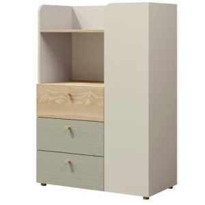 Komoda YUKI 80 1D3S1P - mentolová