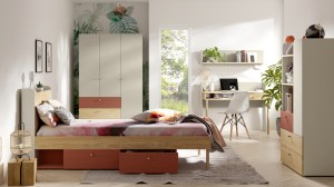 Ilustrační foto - Pokojová sestava YUKI - červená (5/6)