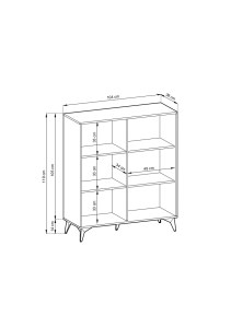 Komoda DIAMOND KD104 - Rozměry (4/4)