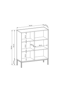 Komoda NOVA K104 - Rozměry (4/4)