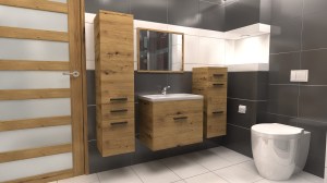 Ilustrační foto - sestava LORETTO - dub artisan (2/2)