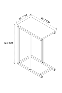 Konferenční stolek LUCIES - rozměry (3/3)