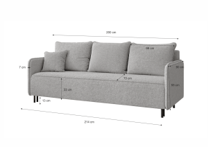 Rozkládací pohovka LAMBI - rozměry (3/9)