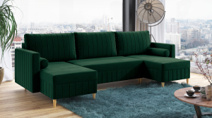 Sedací souprava DAVID zelená - MONOLITH 37