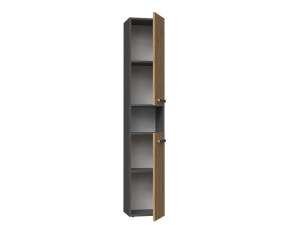 Koupelnová skříňka NEL I Antracit + dub artisan (2/5)