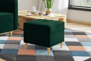 Taburet HANS modrozelený - MONOLITH 37