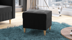 Taburet LEWI šedý - DREAM VELVET 202.13